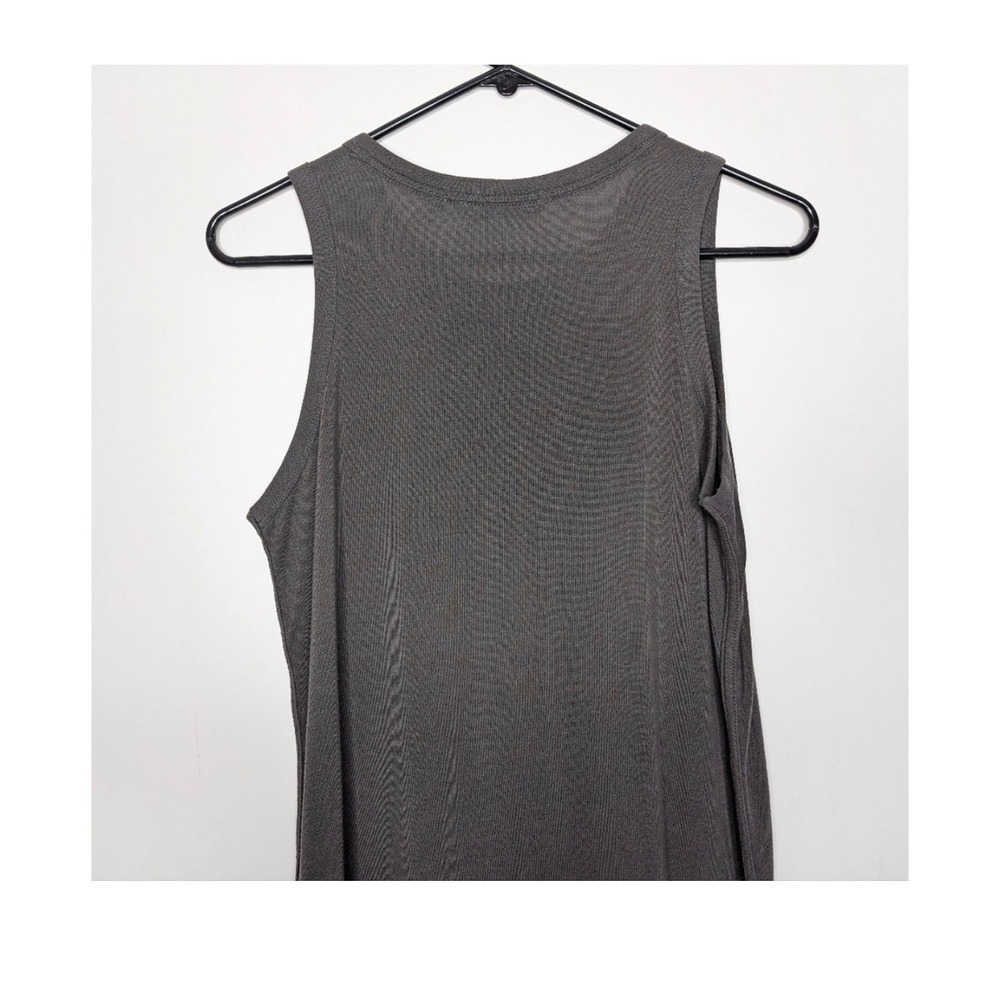 Athleta Renew Tank Top‎ Charcoal Gray Sleeveless Crew Neck Athleisure Soft L EUC - Picture 10 of 12